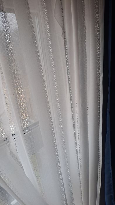 Firany nowe, 135x265cm (2szt w paczce)