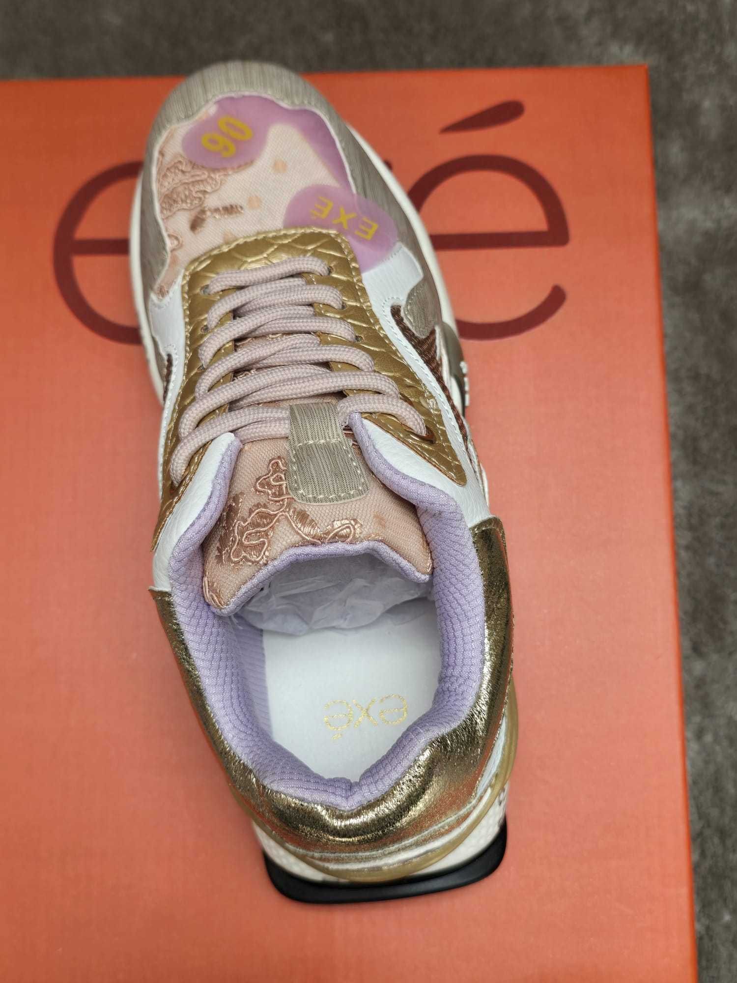 Ténis Sapatilhas EXÉ Dourado Rosa Brilho 37