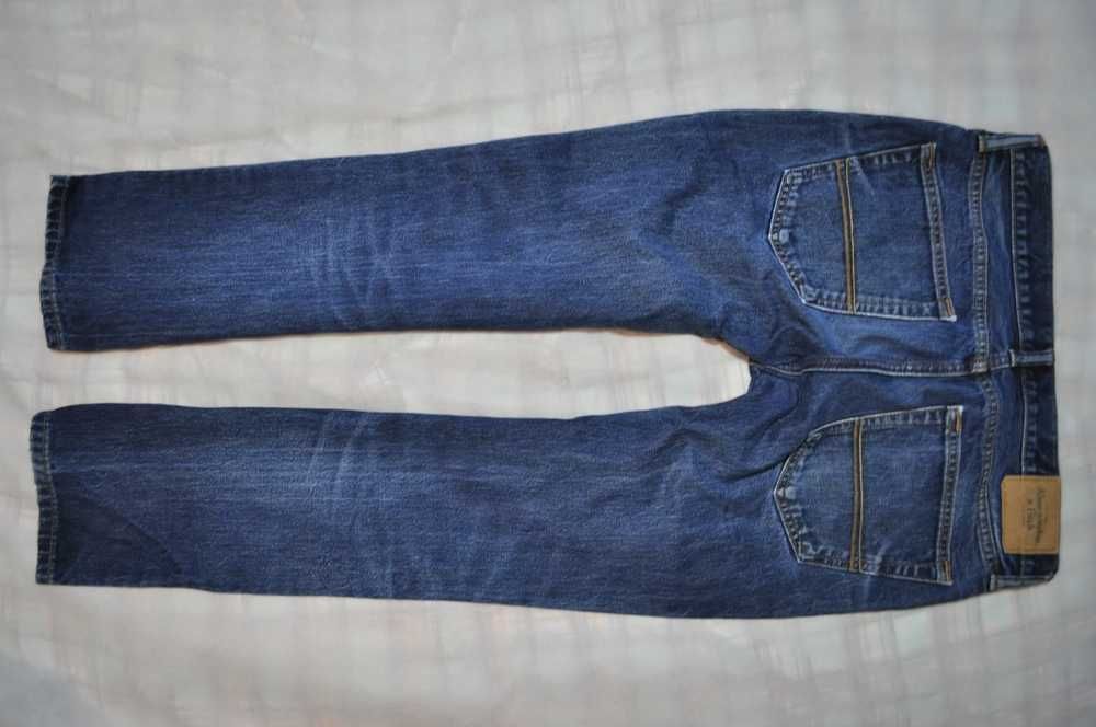 ABERCROMBIE&FITCH 90cm 33/32 męskie spodnie jeansowe straight s4