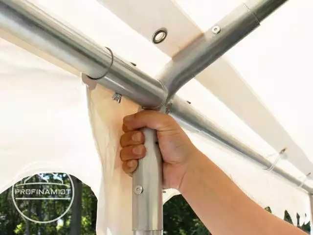 5x10m Namiot imprezowy, PVC biały, wysyłka gratis