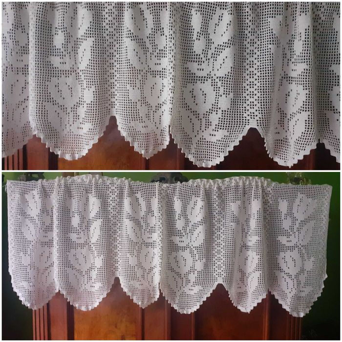 Lamberkin koronkowy wzór Tulipany