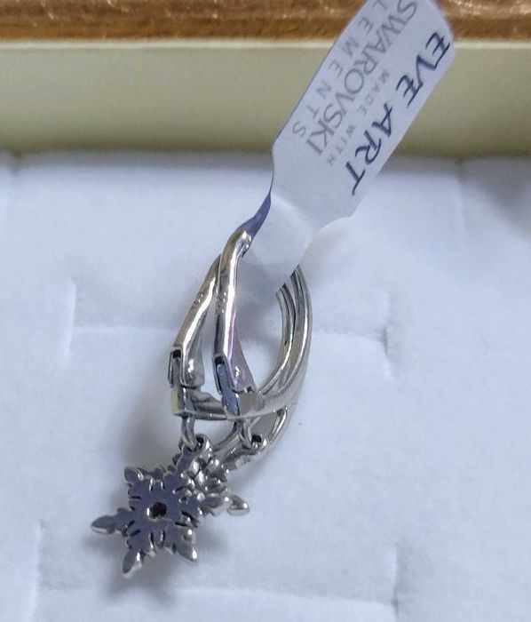 Nowe kolczyki srebrne gwiazdki