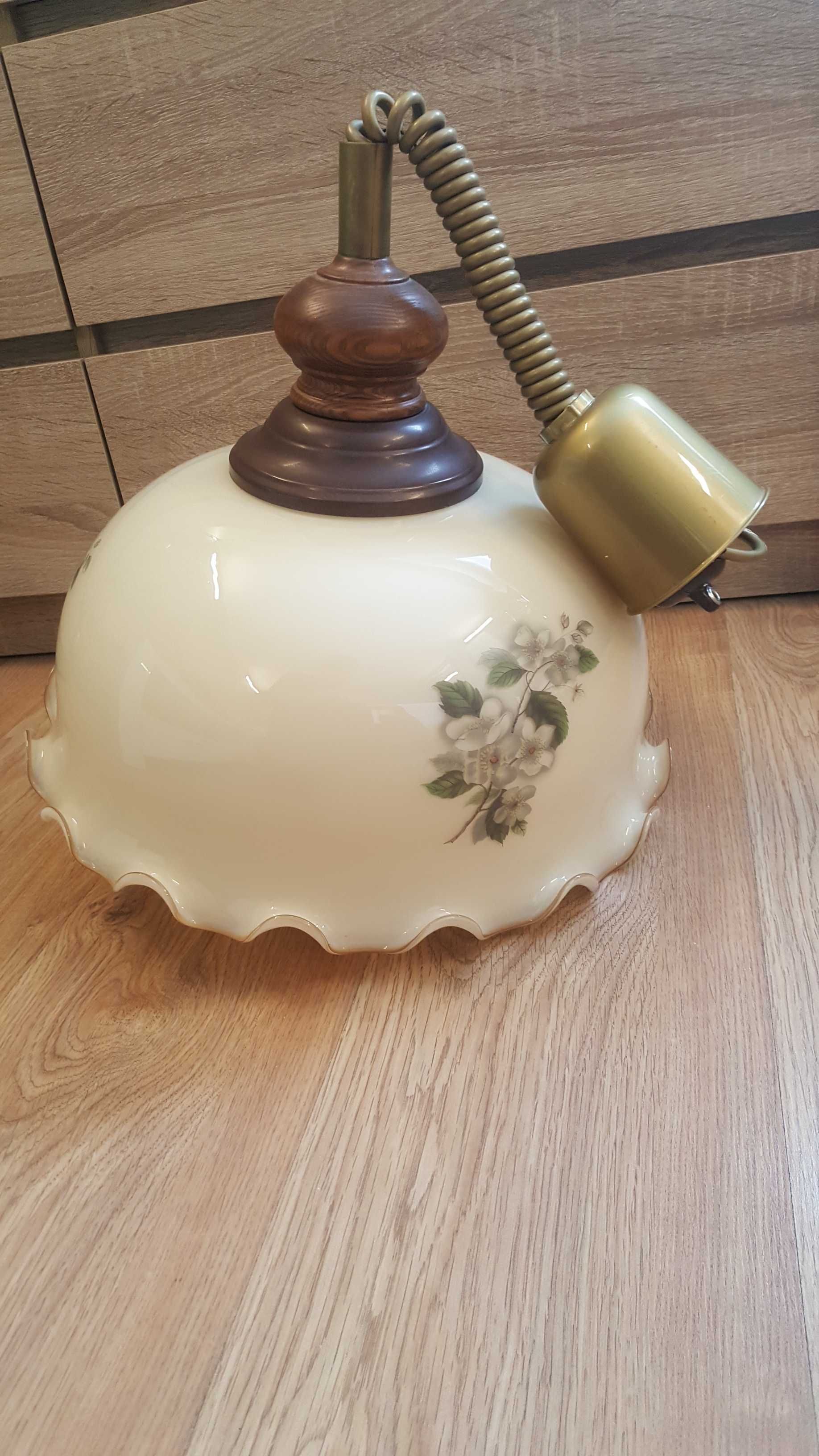 Żyrandol lampa kwiaty retro
