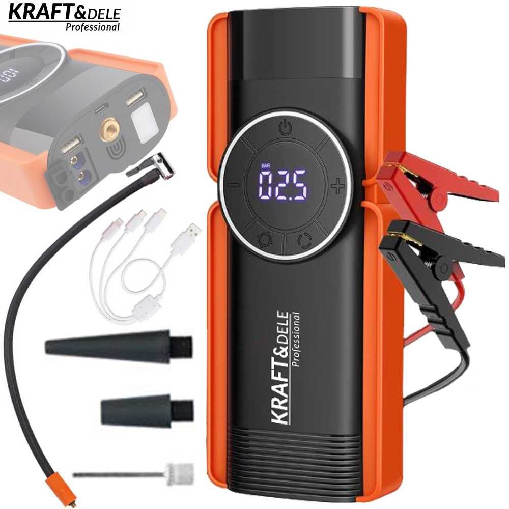 KRAFT&DELE Powerbank Jump Starter Do Akumulatora 1200a 10ah KD5492