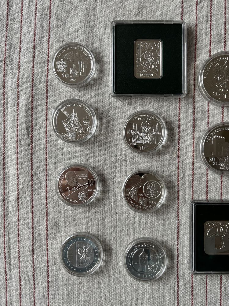 Komplet monet kolekcjonerskich - rocznik 2007 - 10 i 20 zł