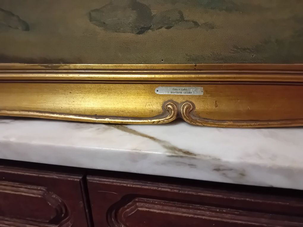 Quadro Estampa Cães e Lebre Jean Baptiste Oudry
