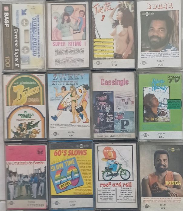 Cassetes música muito antigas