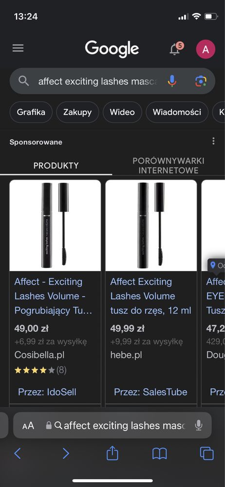 Affect - Exciting Lashes Volume - Pogrubiający Tusz do Rzęs