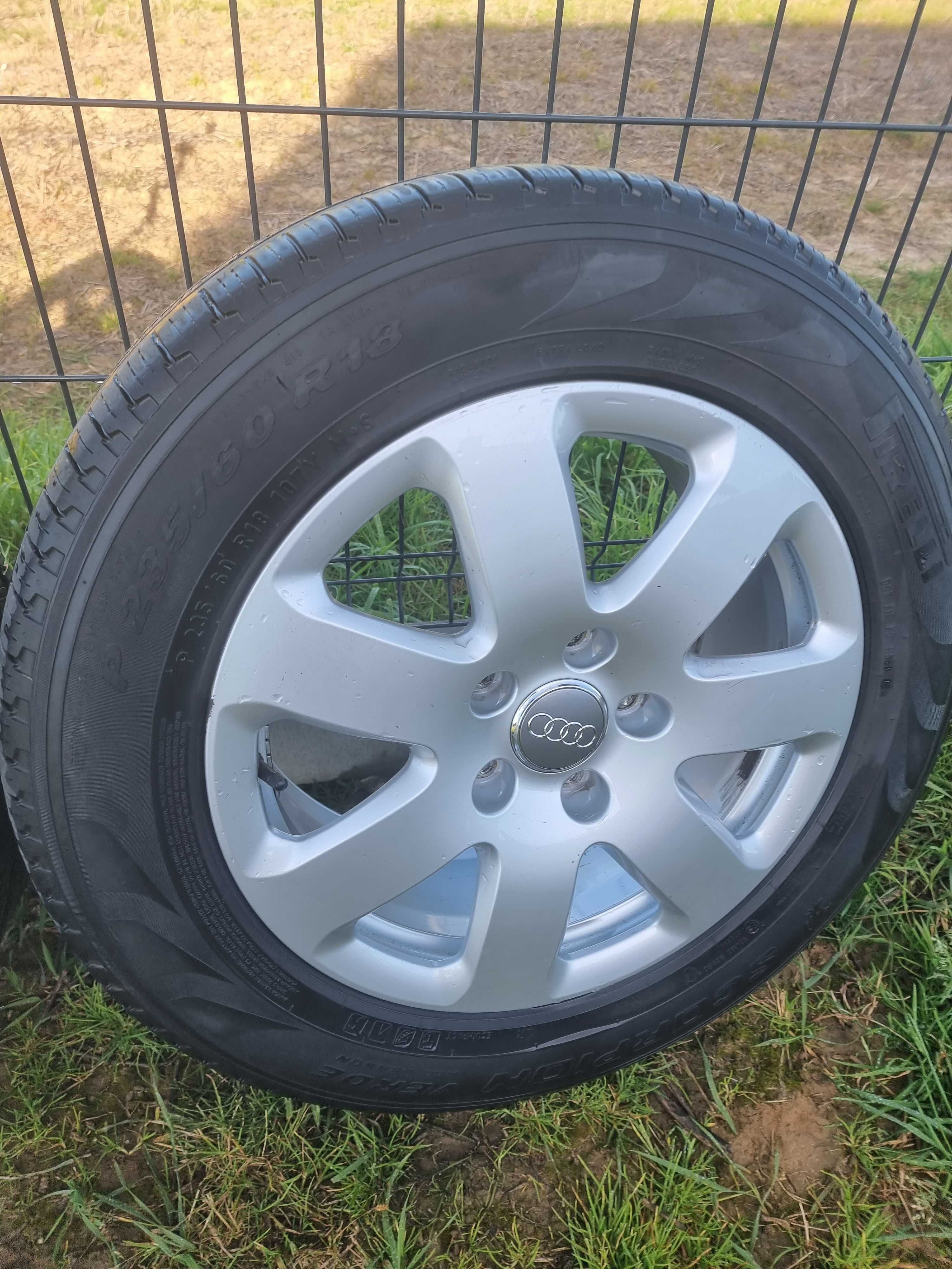 Alufelgi Audi z oponami Pirelli Scorpion 235/60/18