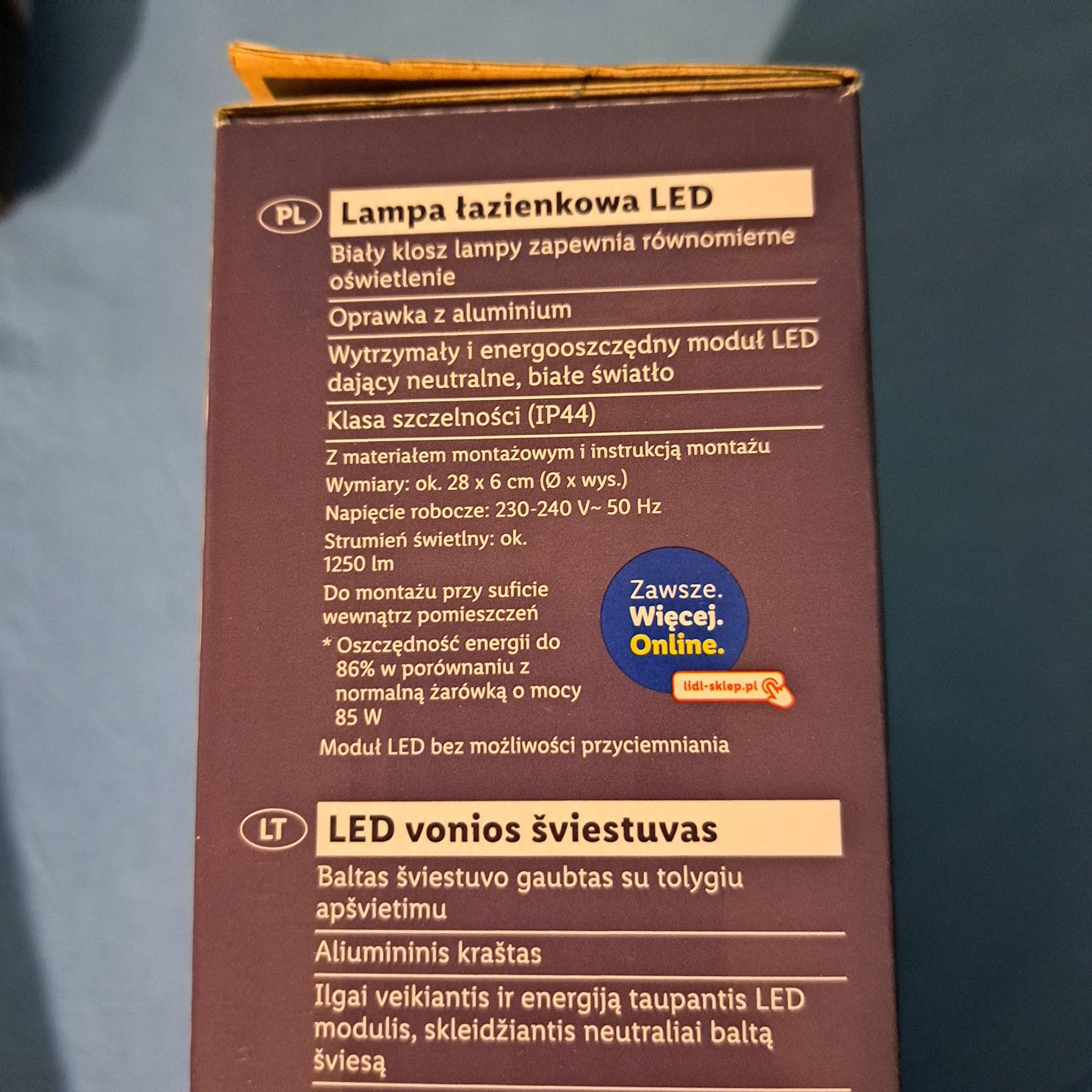 Livarno lampalazienkowa Led  NOWA