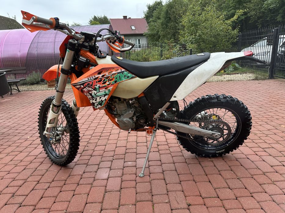 Cały na części KTM 250 EXC-F 08-11 rama,lagi,głowica,sprzęgło,plastiki