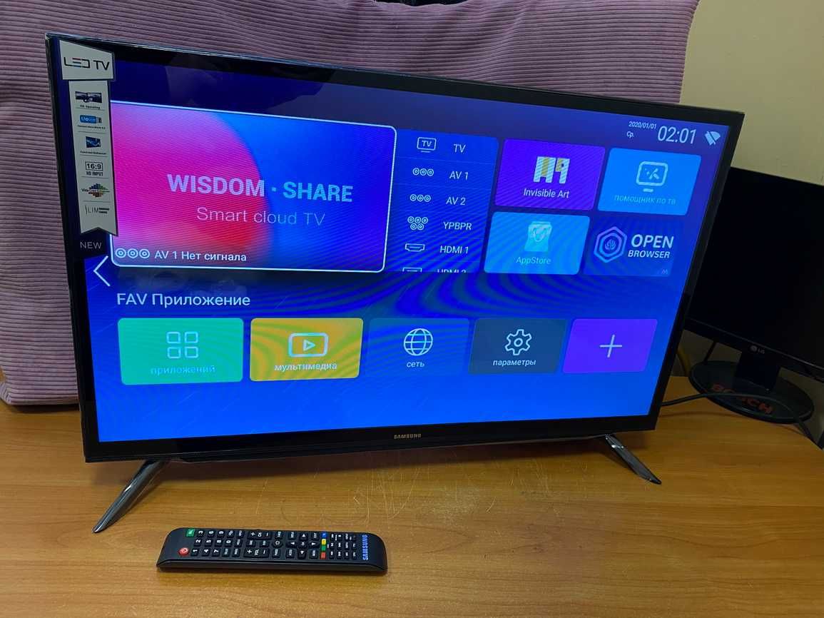 4К телевизор 45" SmartTV Samsung Самсунг Т2 WiFi T2 IPTV IPS Корея