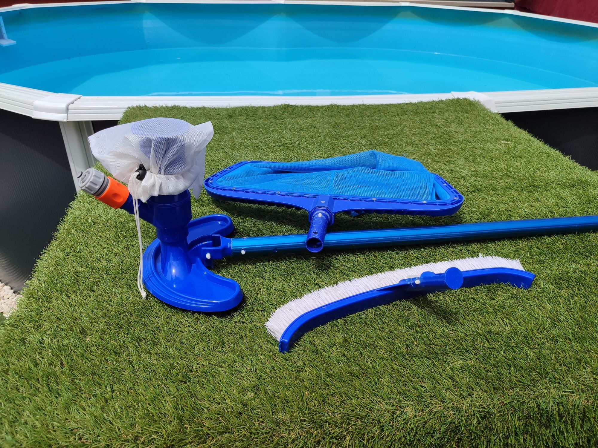 Piscina completa com filtro de areia
