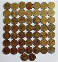 Монеты Украины разных годов (66 шт.)