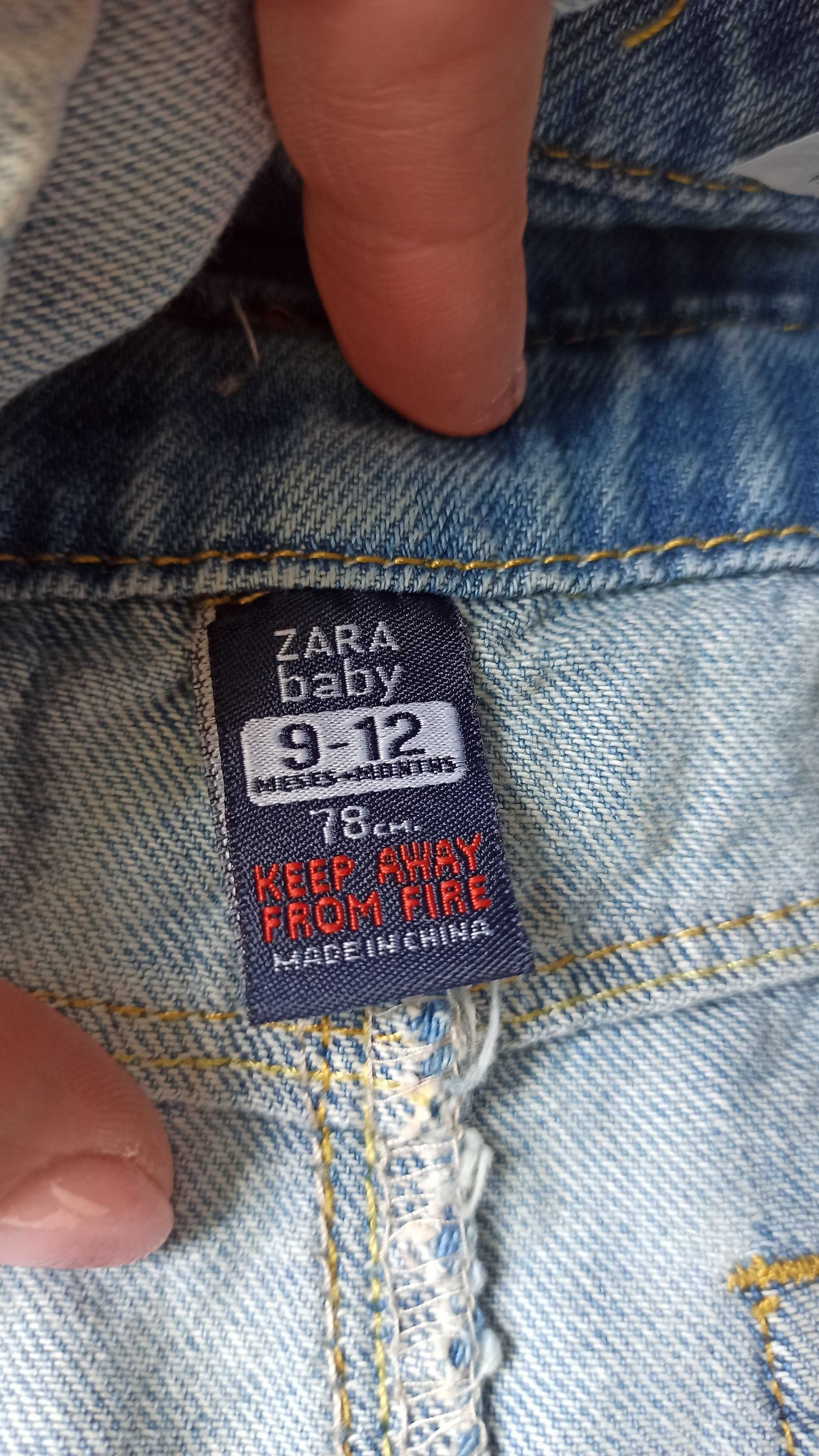 Брендовий джинсовий сарафанчик від Zara 9-12 міс зріст 78