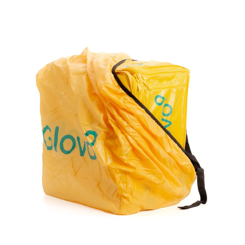 Mochila Glovo Expansível c/ capa de chuva