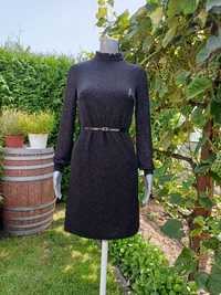 Sukienka Orsay XS czarna błyszcząca