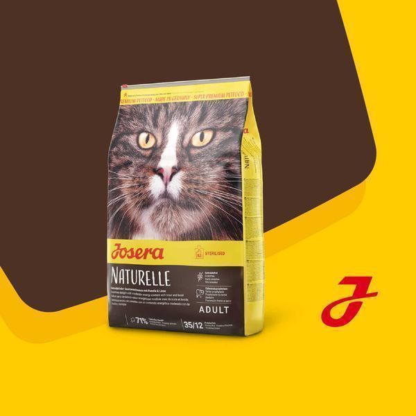 -25% JOSERA Naturelle 10кг Корм для стерилізованих/кастрованих котів