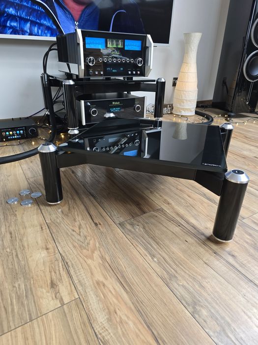 Szklany stolik audio rtv Norstone Spider 1.