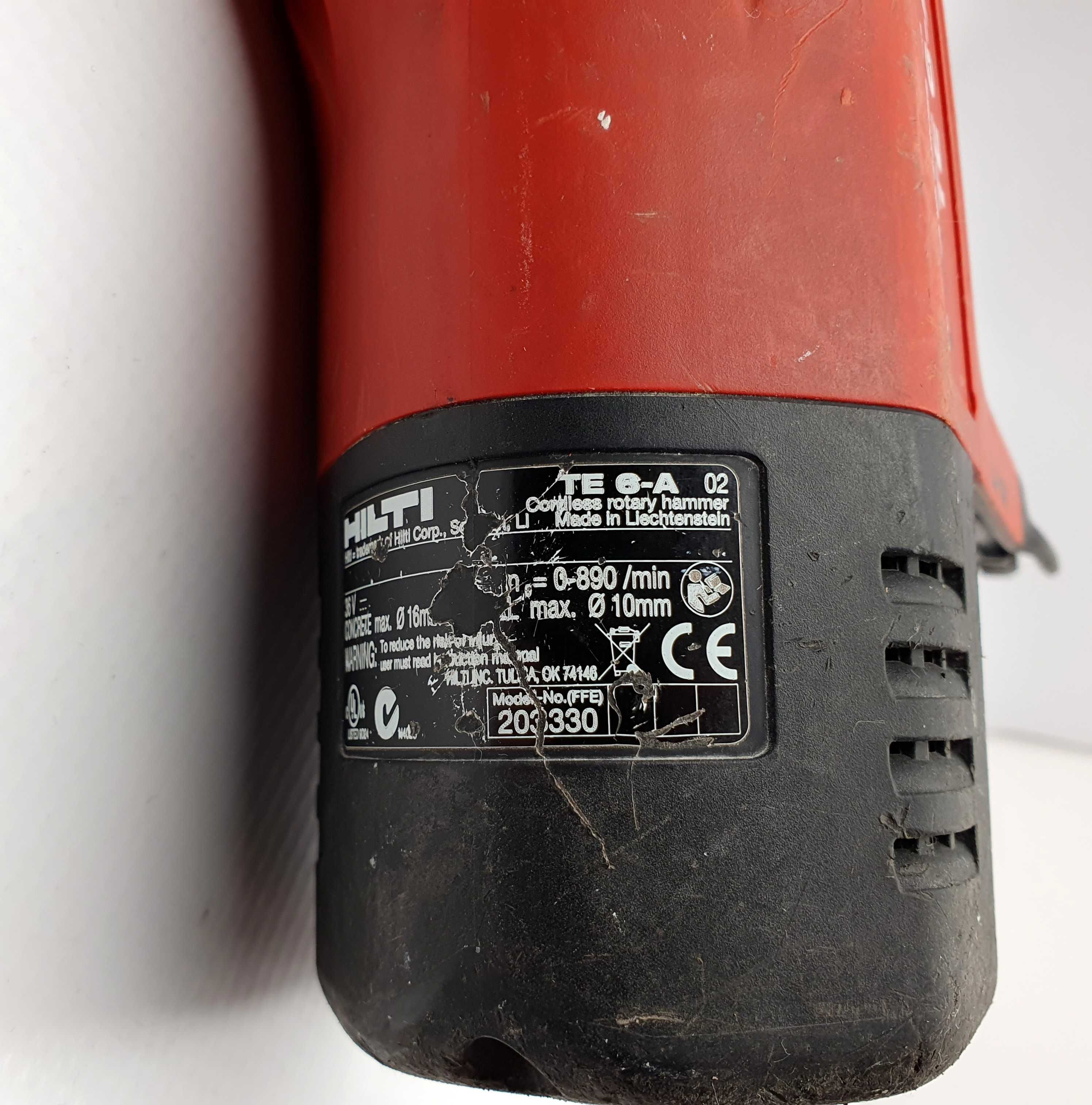 Młotowiertarka akumulatorowa HILTI TE-6 36 V, Lombard Jasło Czackiego