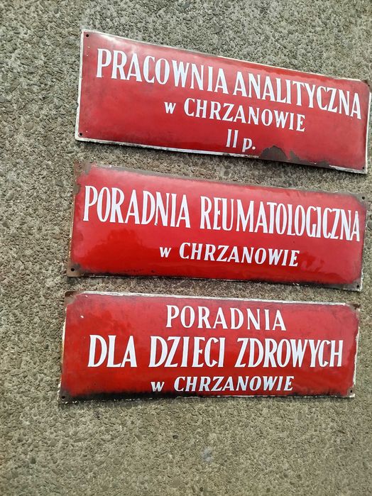 stara tablica emalia wypukla z czsow PRL  60-lata