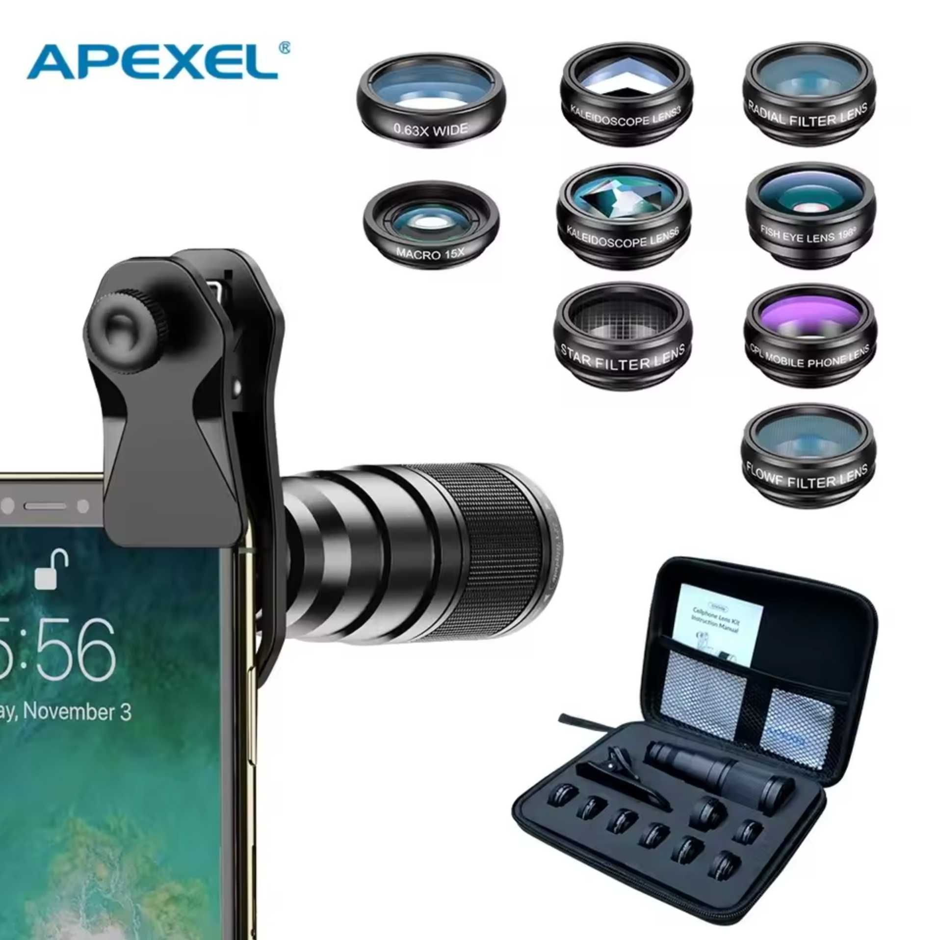 Набір лінз для телефона APEXEL 10 в 1