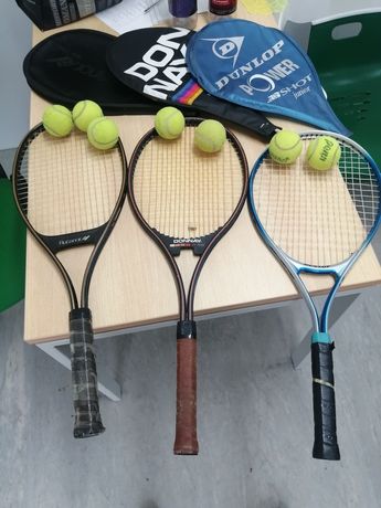 3 Raquetes ténis com oferta de bolas
