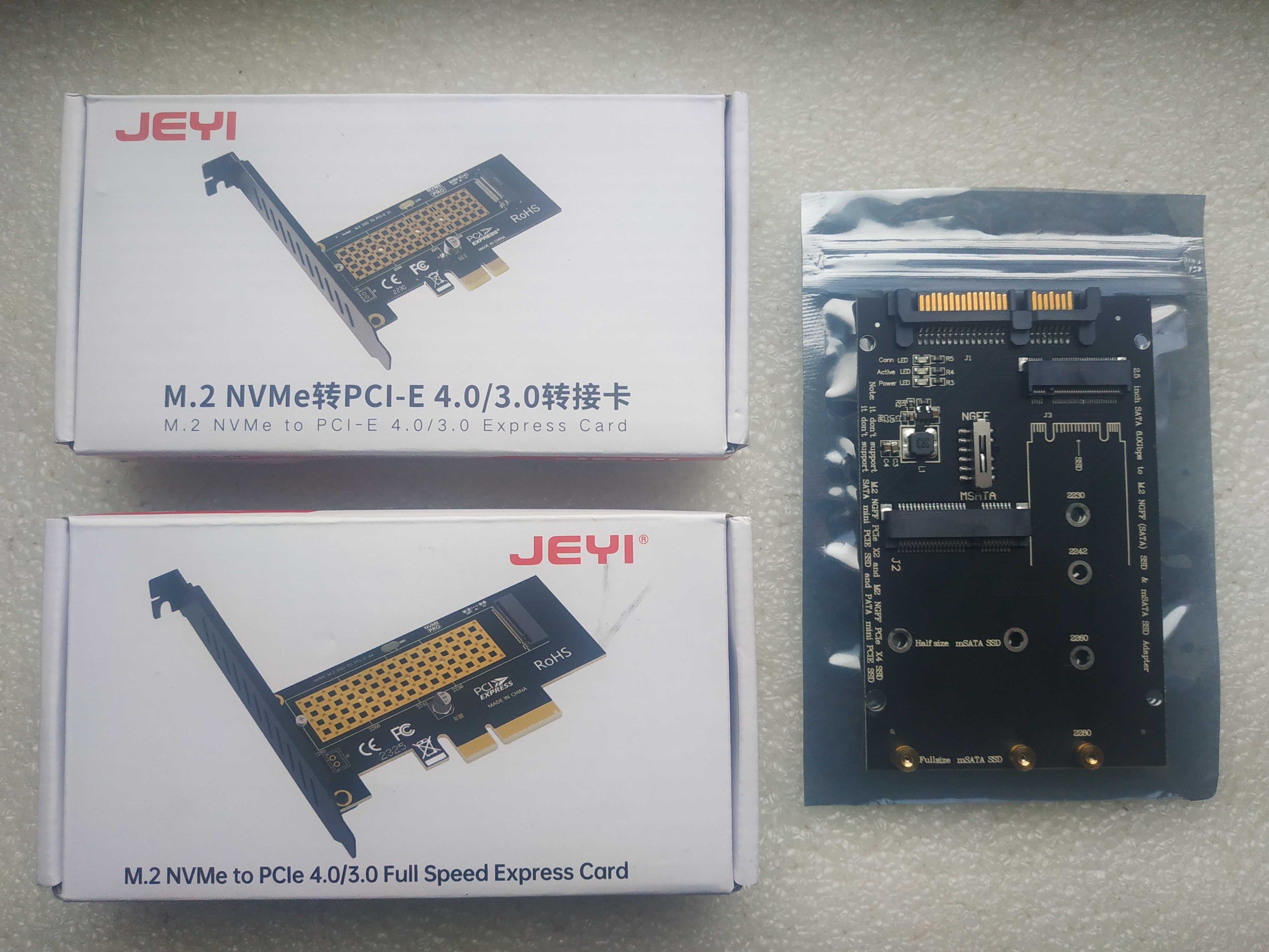 Адаптер-переходник M.2 NVMe _ M.2 NGFF SATA SSD