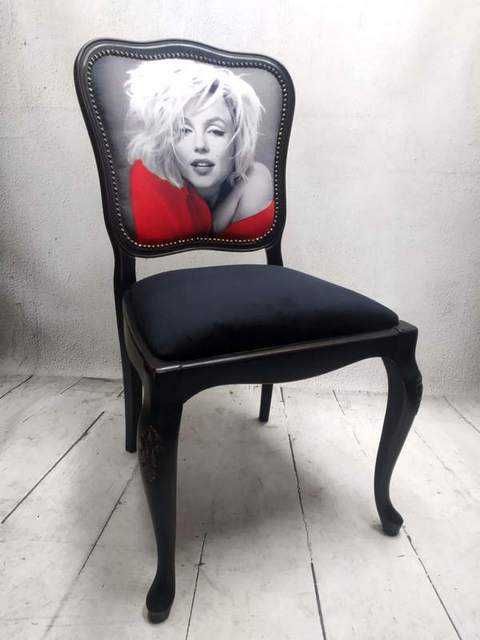 Krzesło ludwik Marilyn Monroe loft glamour