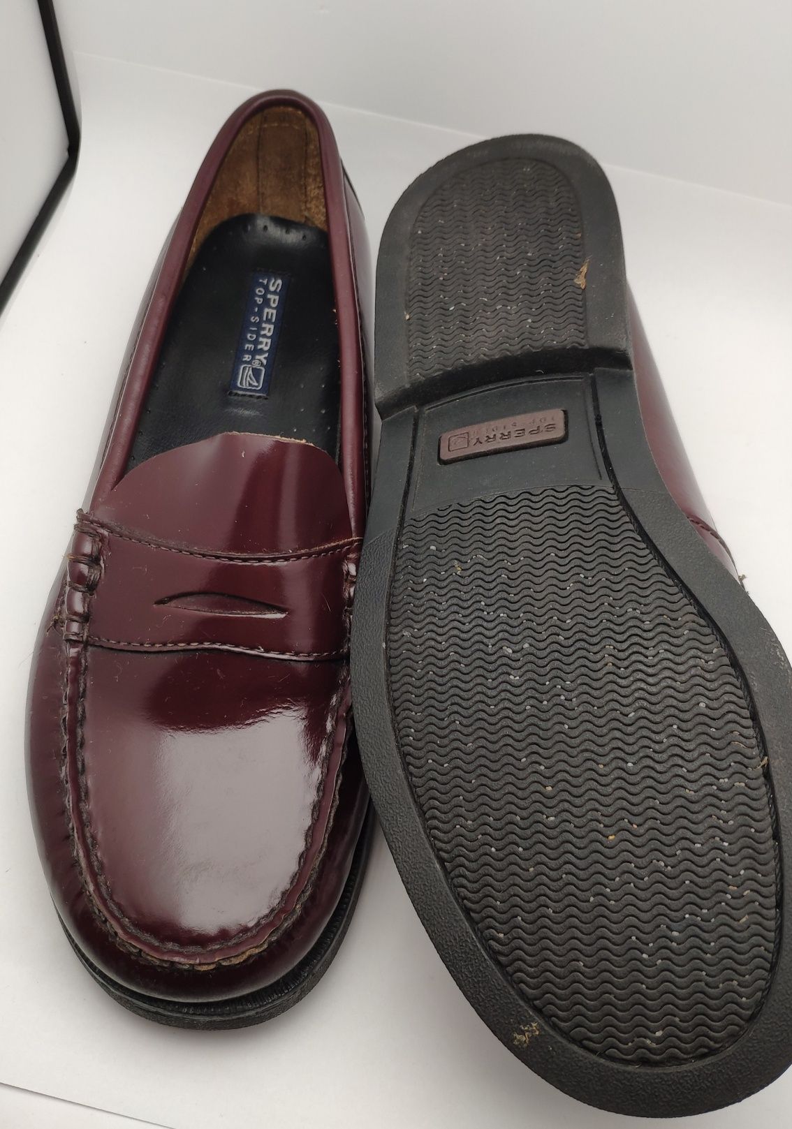 Markowe skórzane buty Sperry, komunijne,  21 cm