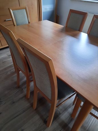 Stół i 6 krzeseł Syriusz BRW