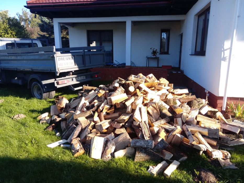 DREWNO KOMINKOWE Transport Gratis Buk Brzoza Dąb  Jesion Olcha