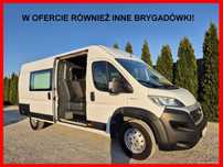 Fiat Ducato 2.3 150KM Brygadówka Maxi L4h2  Dubel 6-osób, Klima, Koła 16cali, Sprowadzony! TOP!