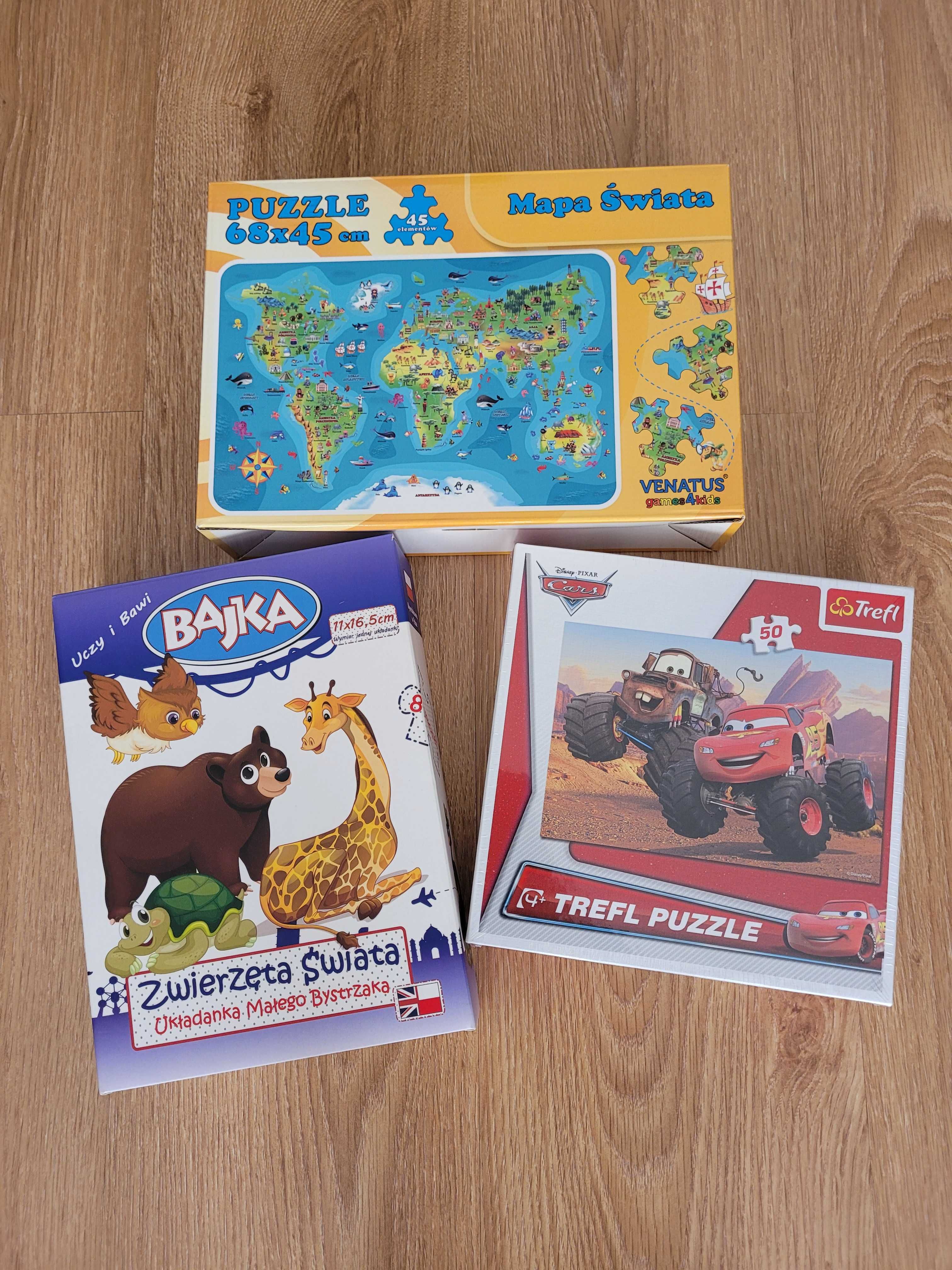 Zestaw puzzli nowe 4+