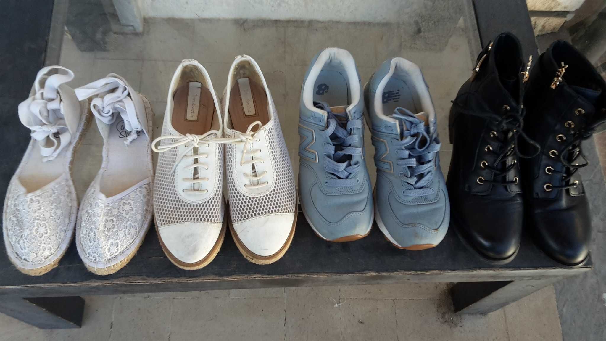 PAR SAPATOS 38 Senhora. Com 8 Fotos. Quase Novos