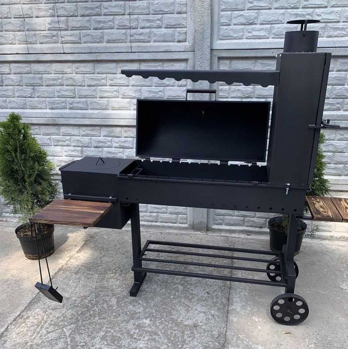 4мм! Мангал 4в1! Усиленный Смокер / Коптильня Холодного и Горячего