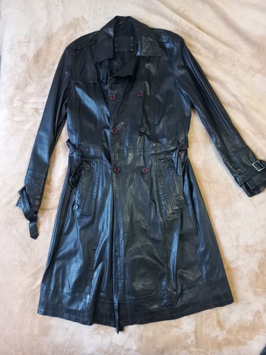 Плащ шкіряний чоловічий