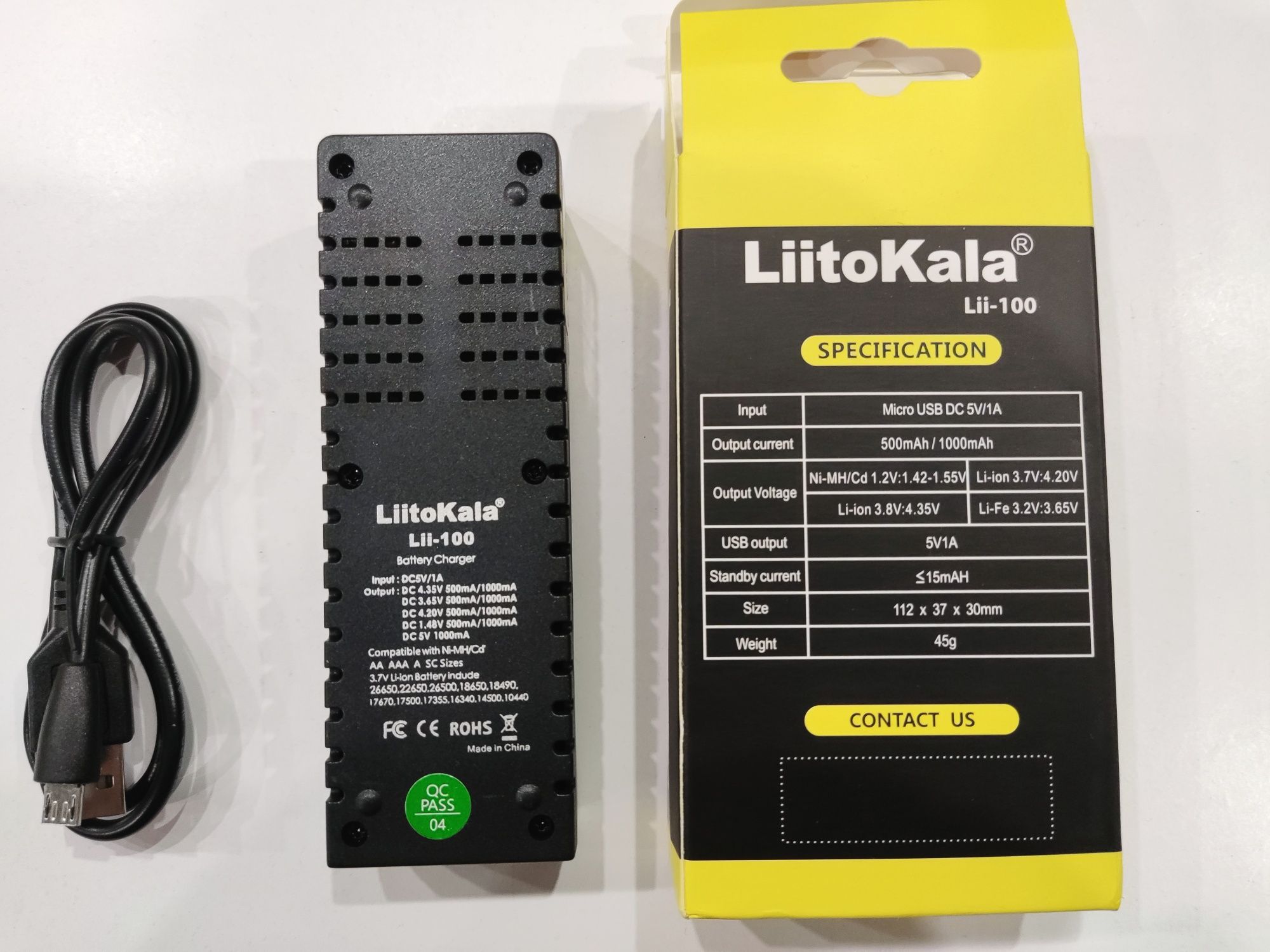 LiitoKala lii-100 Универсальсальное зарядное устройство , powerbank.