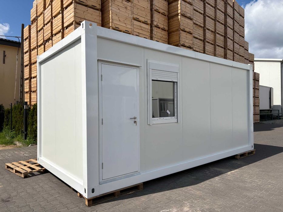 KONTENER SOCJALNY 6x3 m Biurowy 6-8 Osób 18m2 wysokość 2,8m Mocna Rama