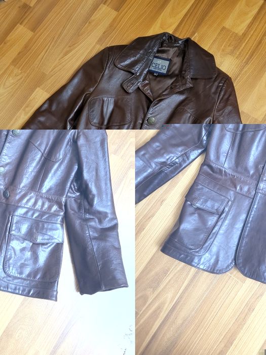 Кожаный пиджак, женский
