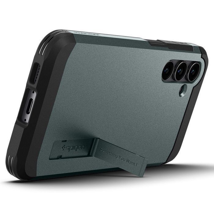 Etui Spigen Tough Armor do Galaxy S23 Fe - Zielony Abys