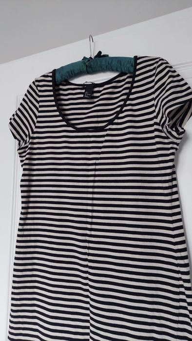 Sukienka w pasy z H&M r. L z bawełny