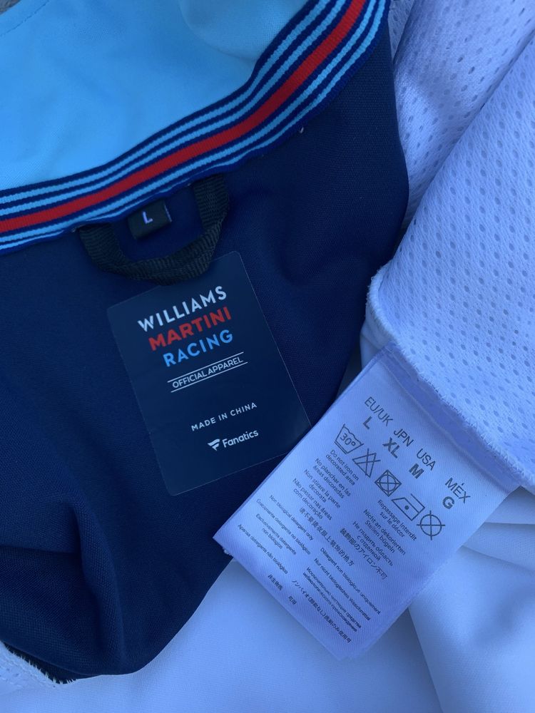 Williams Martini Racing 2018 Team Soft Shell Jacket Size:M-L куртка