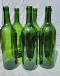 6sztuk zielonych 1litr butelka