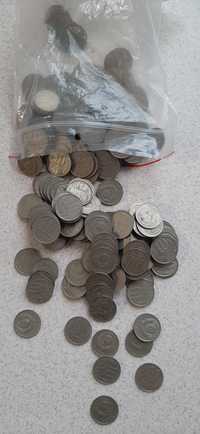 Радянські монети "10 копеек" різних років набором та по одному