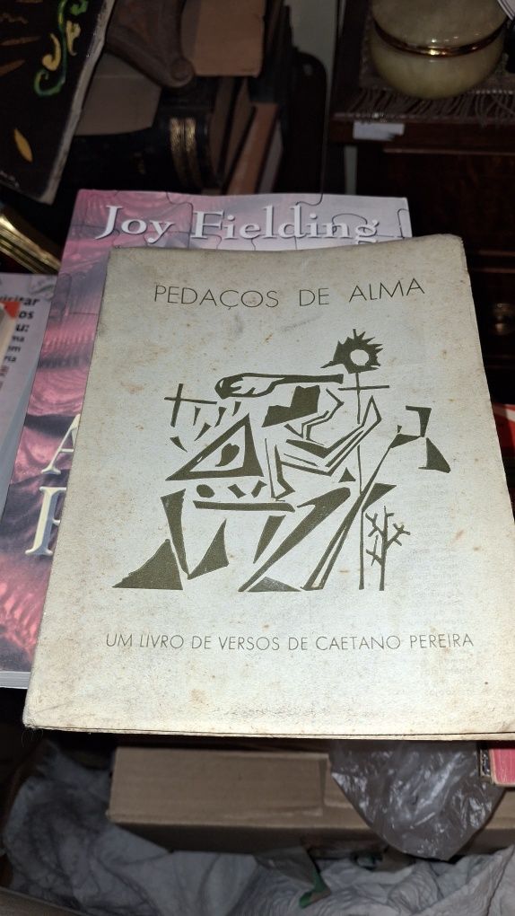 Pedaços de Alma livro Caetano Pereira autografado