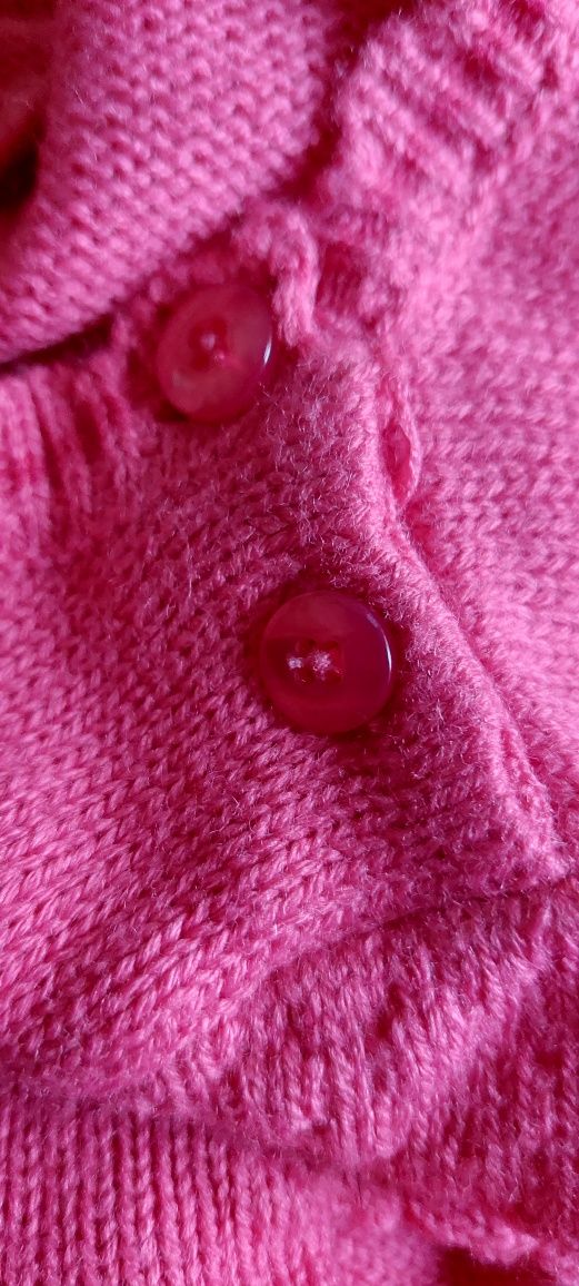 Sweterek świąteczny różowy George 80-86