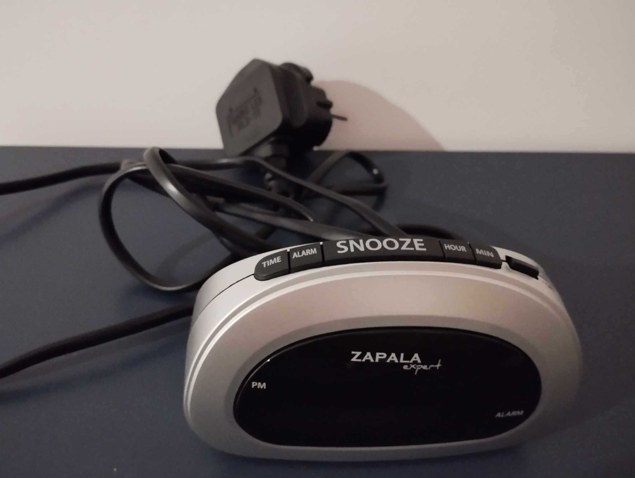 Budzik zegar cyfrowy ZAPALA LED (srebrny)
