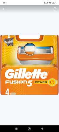 Wkłady Gillette fusion Power 4 szt. Oryginal!