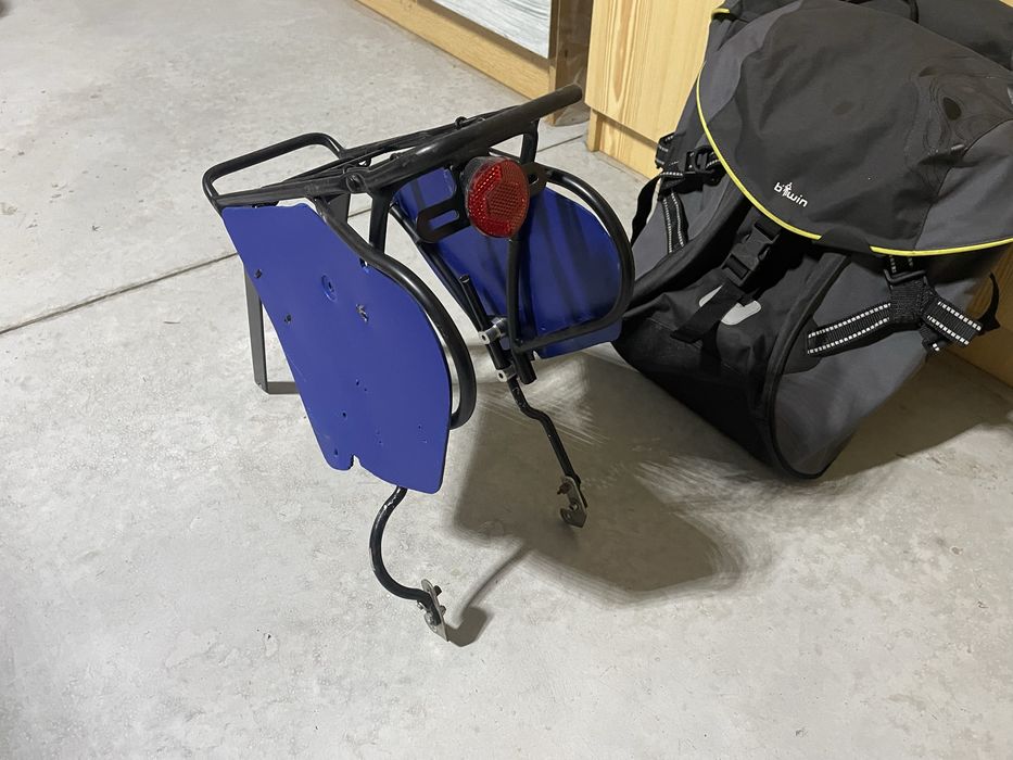 Alforges e suporte de bicicleta